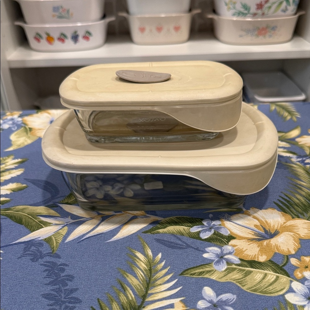 Pyrex Glass Containers vent and seal